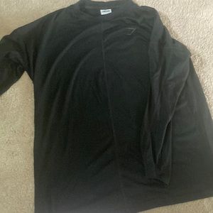 Black Gymshark Longsleeve Training Top
